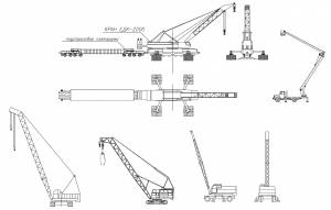 B_12 Строительная техника (краны, вышка, железнодорожный кран)